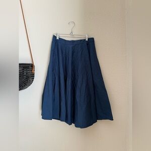 Hell Bunny Vixen Blue Skirt, Size Medium